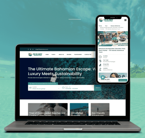 700 Islands MOCKUPS Tour operator booking engine